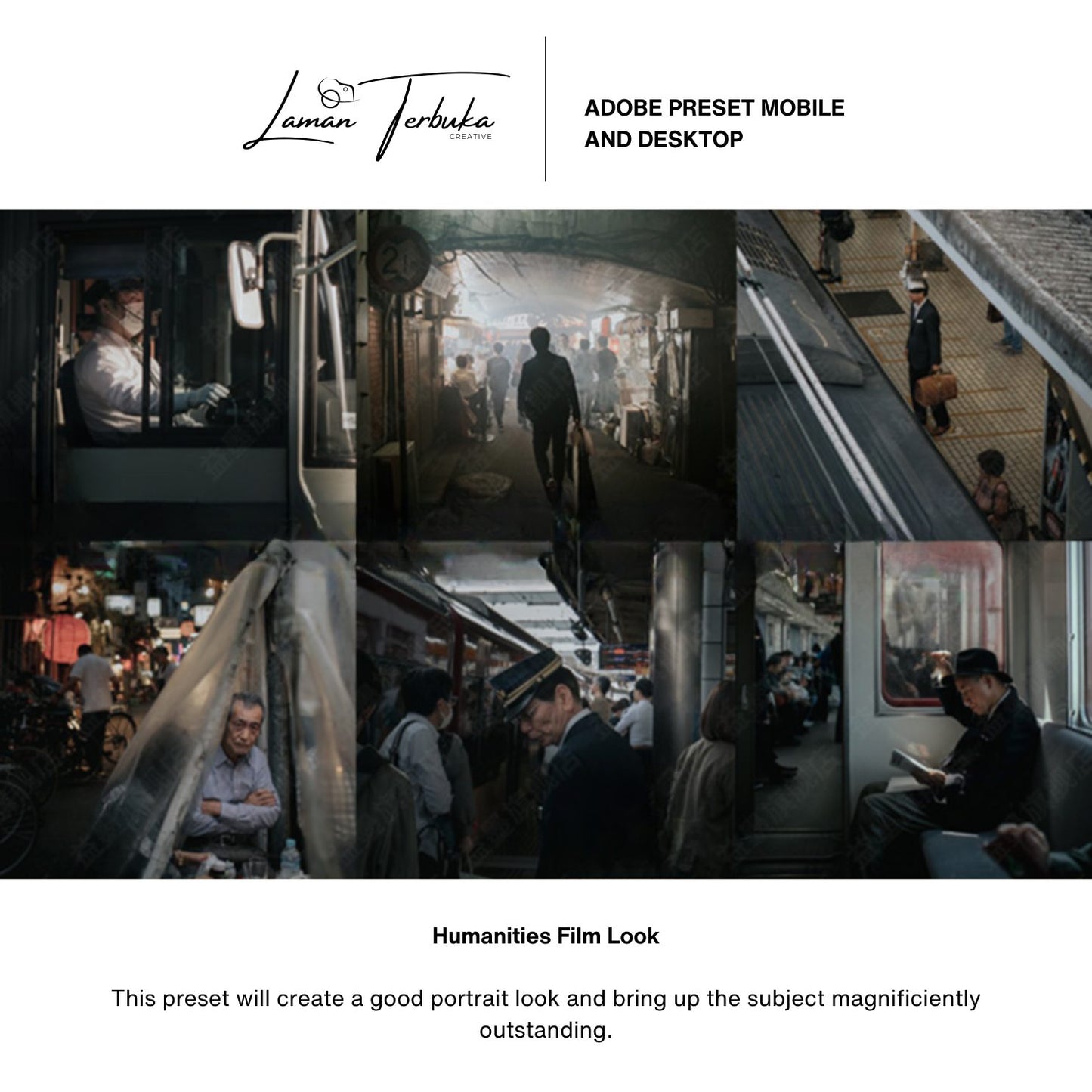 Humanities Film Look - Preset for Mobile & Desktop | LR/ PR/ PS