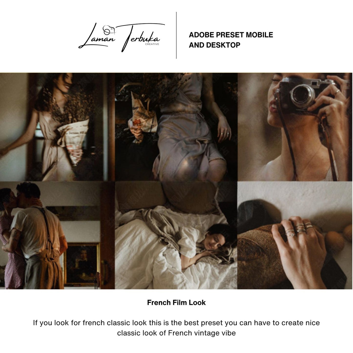 French Film Look - Preset for Mobile & Desktop | LR/ PR/ PS