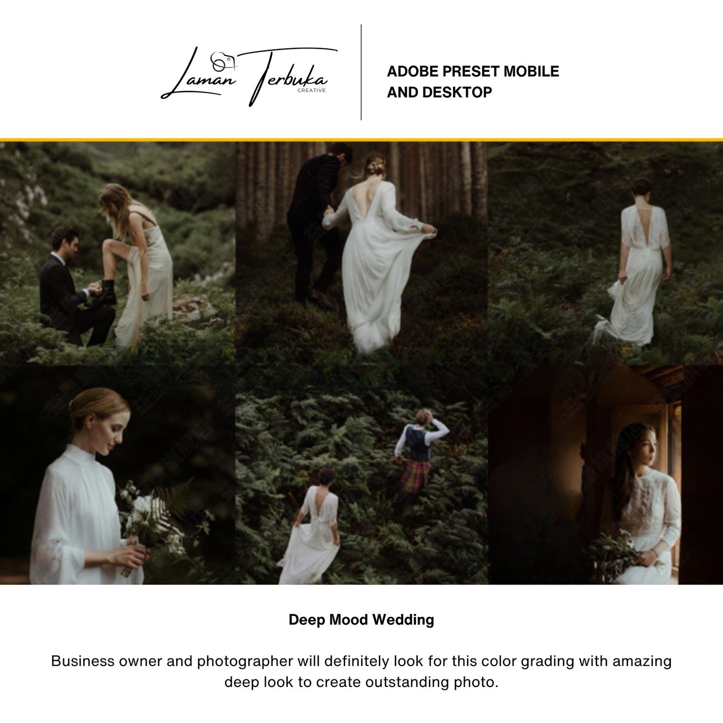 Deep Mood Wedding - Preset for Mobile & Desktop | LR/ PR/ PS