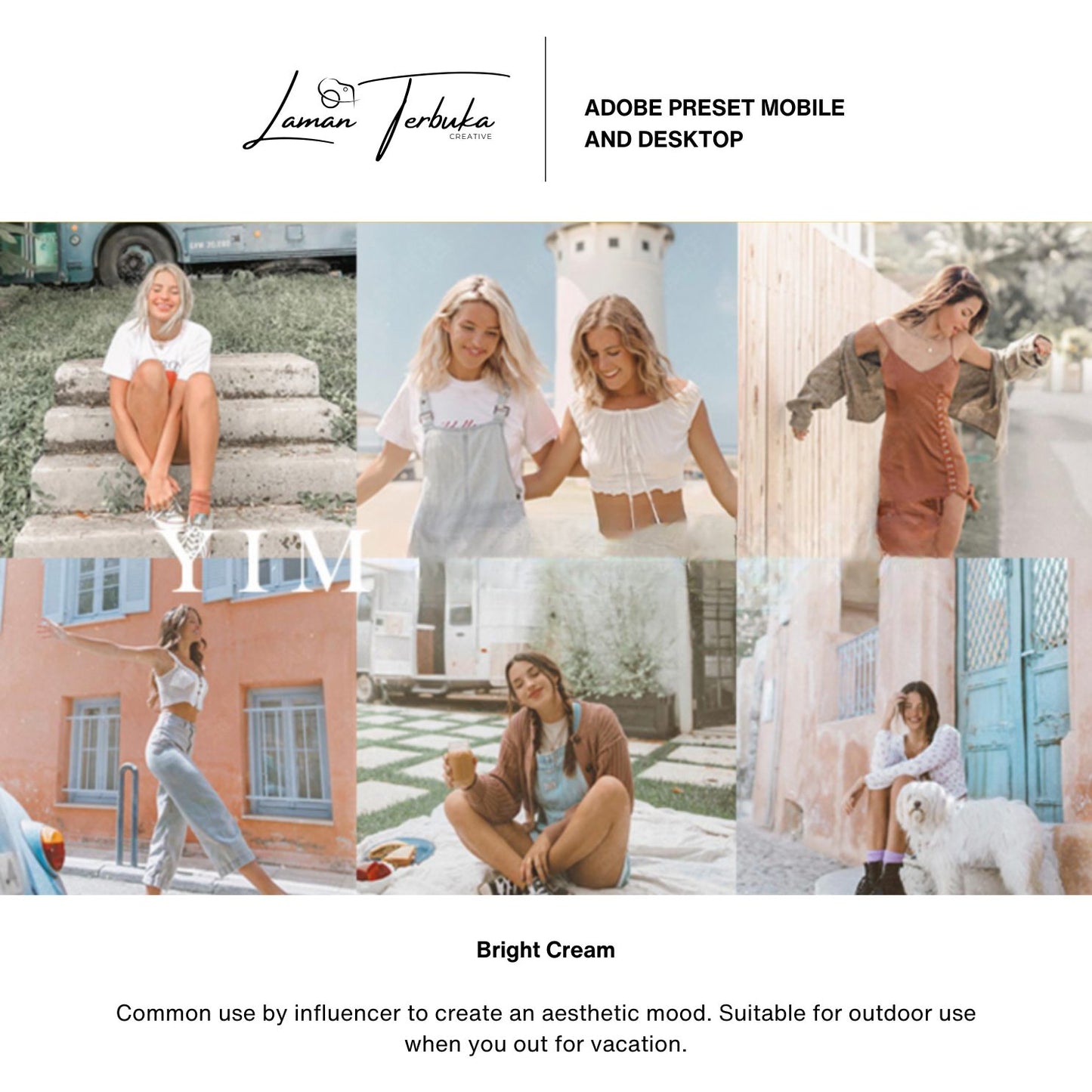Bright Cream - Preset for Mobile & Desktop | LR/ PR/ PS