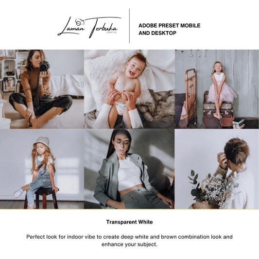 Transparent White - Preset for Mobile & Desktop | LR/ PR/ PS