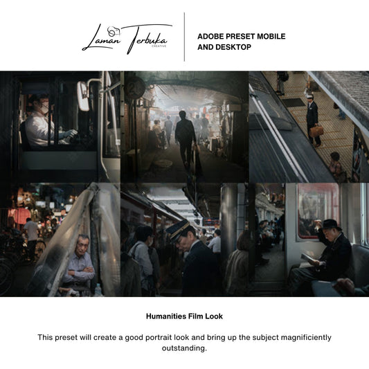 Humanities Film Look - Preset for Mobile & Desktop | LR/ PR/ PS