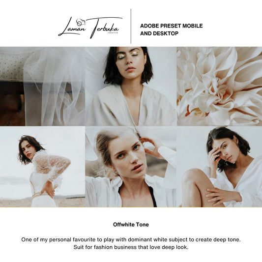 Off White Tone - Preset for Mobile & Desktop | LR/ PR/ PS
